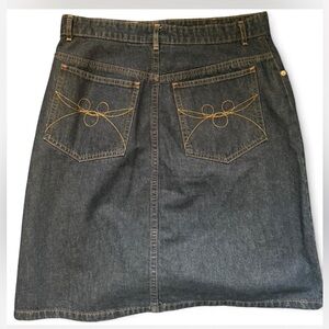 Vintage 90s / Y2K Disney Women’s Denim Mini Skirt